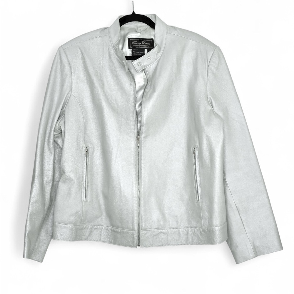 Terry Lewis Metallic Leather Jacket